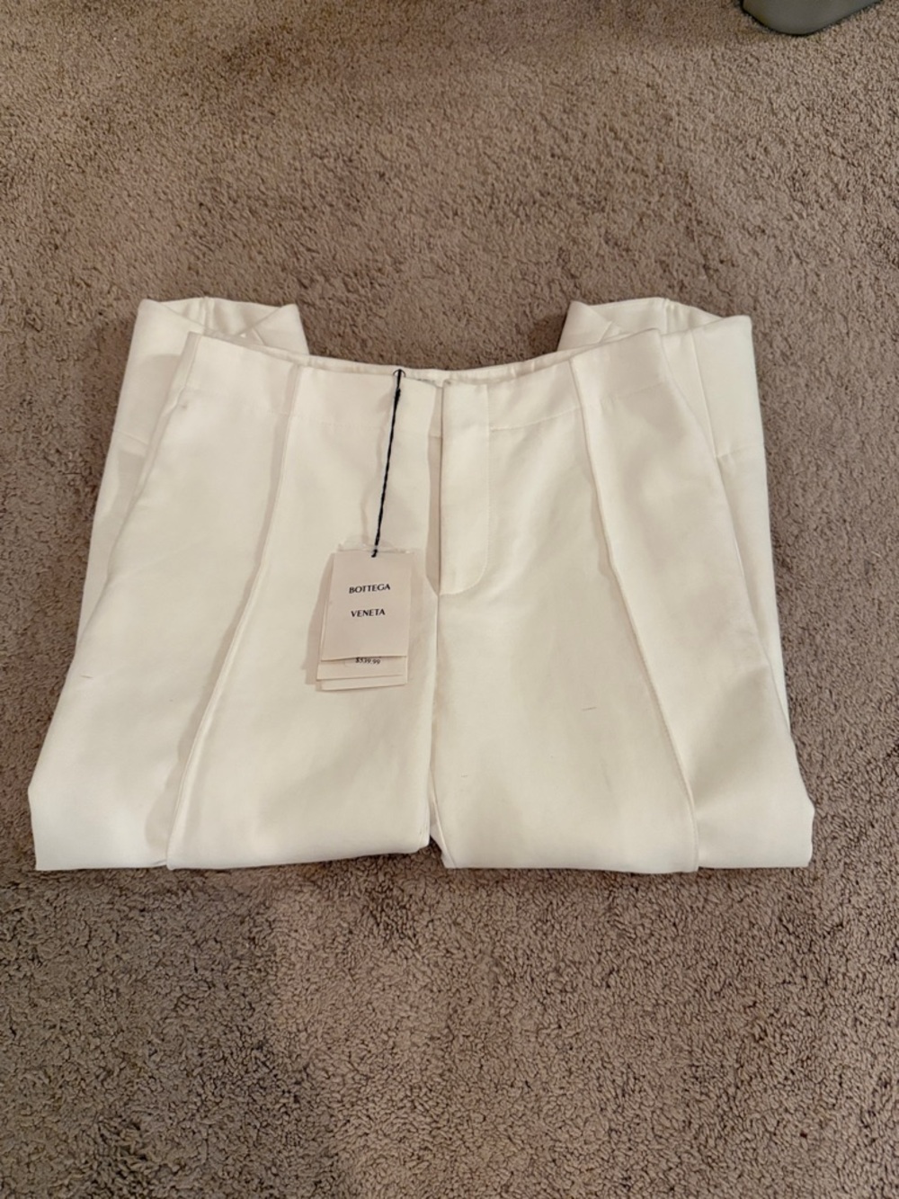 Bottega Veneta White Tailored Pants size 38 us 2